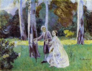 Прогулка, 1901 - Виктор Борисов-Мусатов