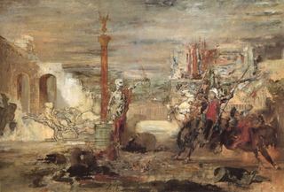 Смерть предлагает короны победителю турнира, c.1855 - c.1860