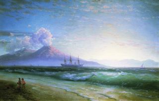 Неаполитанский залив ранним утром 1897 61х94