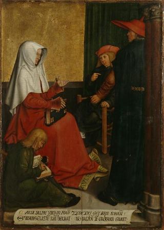 Святая Мария Саломея и Зеведей с Иоанном Богословом и Иаковом Великим, c.1505 - c.1506 - Бернхард Стригель