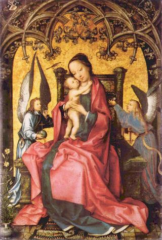 Мария коронована ангелами, c.1502