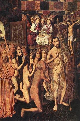 Христос, ведущий патриархов в рай, 1480 - Варфоломей Бермеджо