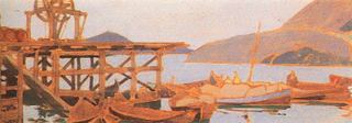 Пристань у фактории на Мурмане. 1900
