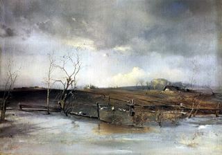 Весна. Огороды. 1893