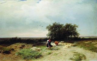 Возвращение стада, 1868