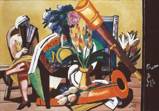 Большой натюрморт с телескопом, 1927 - Макс Бекманн