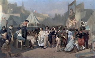 Праздник в окрестностях Парижа . 1863-64 Х.