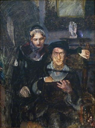 Гамлет и Офелия, 1884 - Михаил Врубель