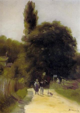 Две фигуры в пейзаже, 1865 - 1866