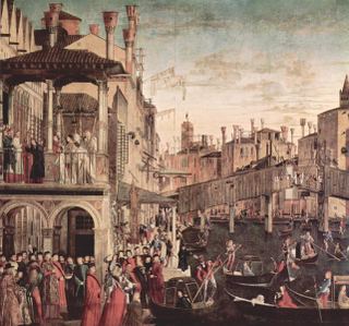 Чудо с реликвией Истинного Креста на мосту Риальто, 1494