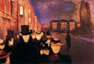 Вечер на улице Карла Юхана, 1892