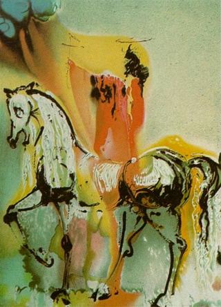 Христианский рыцарь (Лошади Дали), 1971
