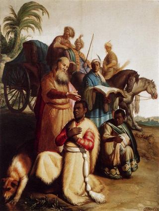 Крещение евнуха, 1626