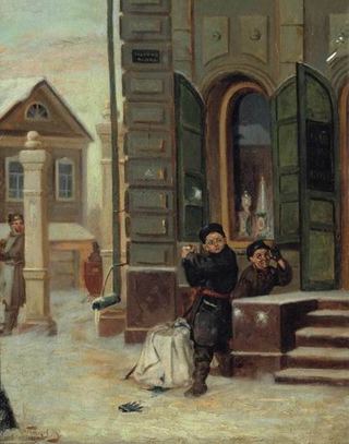 Снежки, 1879 - Михаил Нестеров