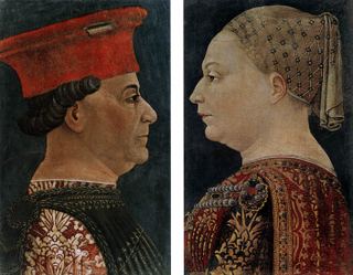 Портреты Франческо Сфорца и Бьянки Марии Сфорца.