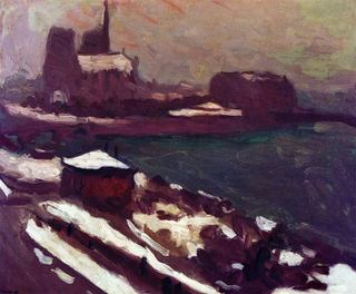 Собор Парижской Богоматери зимой, 1902