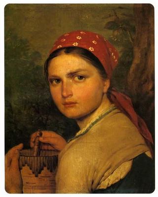 Девушка с Бураком, 1824 - Алексей Венецианов