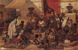 Христос, изгоняющий торговцев из храма, 1873 - Василий Суриков