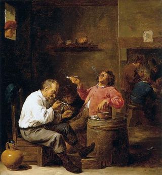 Курильщики в интерьере, c.1637