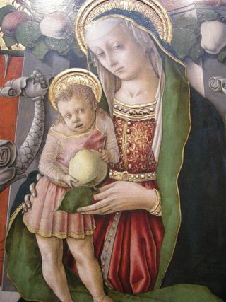 Мадонна на троне с «донором» (фрагмент), 1470