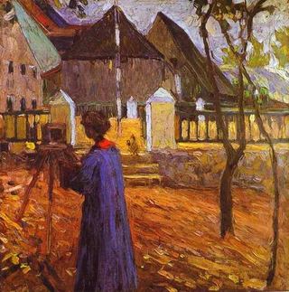 Картина Габриэле Мюнтер, 1903 - Василий Кандинский