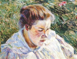 Девушка в солнечном свете, 1897 - Виктор Борисов-Мусатов