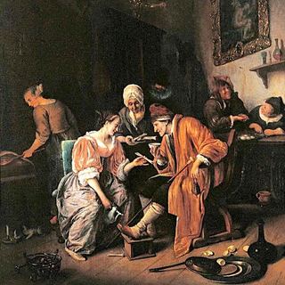 Больной старик, 1660