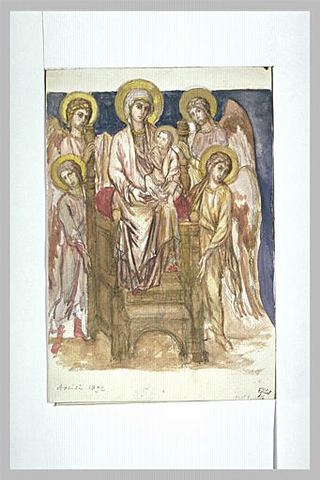 Мадонна на троне с Младенцем и ангелами