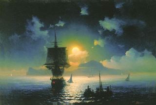 Лунная ночь на Капри, 1841