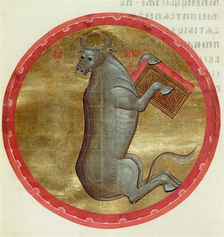 Телец святого Луки, c.1400 - Андрей Рублев