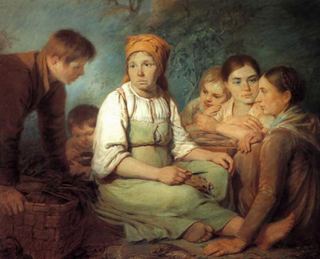 Чистка свеклы, 1820 - Алексей Венецианов
