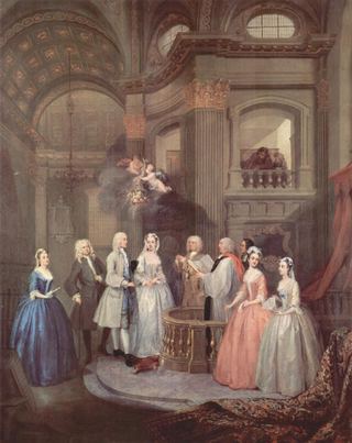 Свадьба Стивена Бекингема и Мэри Кокс, c.1729
