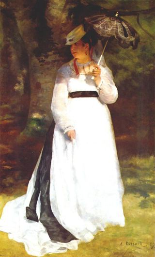 Лиза с зонтиком, 1867