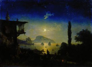 Лунная ночь в Крыму. Гурзуф 1839 101х136