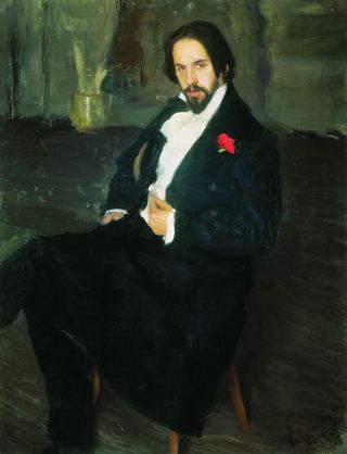 Портрет художника Ивана Билибина, 1901 - Борис Кустодиев