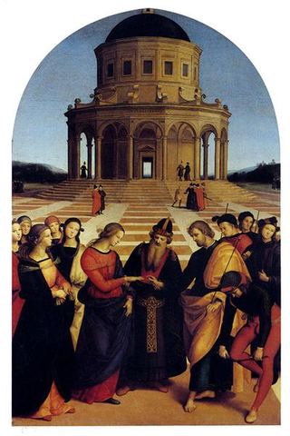 Обручение Богородицы, 1504 - Рафаэль