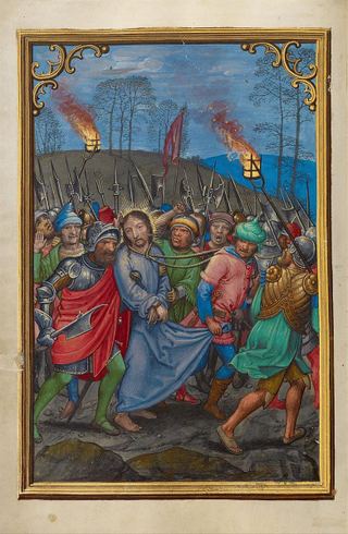 Молитвенник кардинала Альбрехта Бранденбургского: Арест Христа, c.1527 - Саймон Бенинг