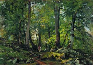 Буковый лес в Швейцарии, 1863 - Иван Шишкин