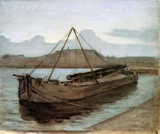 Вечер в Weesperzijde Sun, 1900