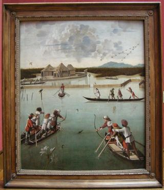 Охота в лагуне, c.1490
