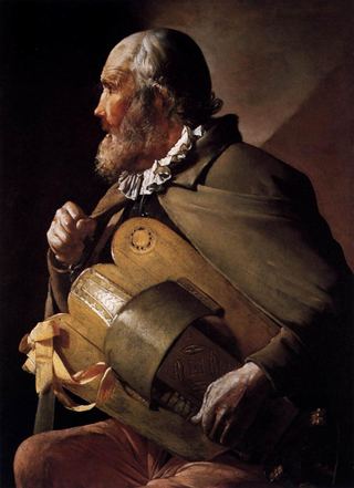 Слепой игрок на шарманке, 1620 - 1630 - Жорж де ла Тур