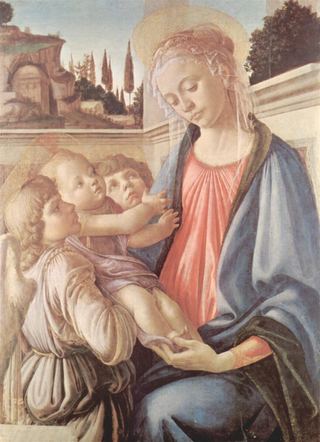 Мадонна с двумя ангелами, c.1468