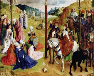 Голгофский триптих (фрагмент), 1465 - 1468 - Юстус ван Гент