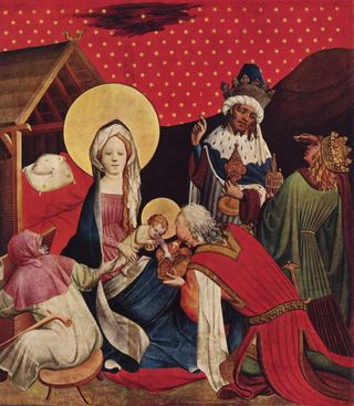 Поклонение волхвов из алтаря Святого Фомы, c.1424