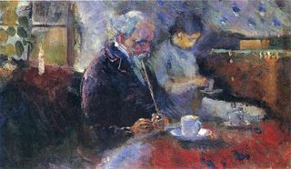 За журнальным столиком, 1883