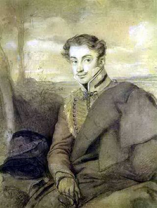 Портрет А. И. Дмитриева – Мамонова. 1815. Italian pencil