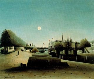 Вид на остров Сен-Луи из порта Сен-Николя Вечер, c.1888