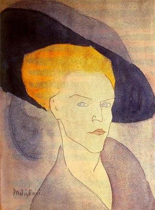 Голова женщины в шляпе, 1907