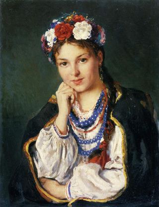 Украинская девушка, 1879 - Владимир Маковский
