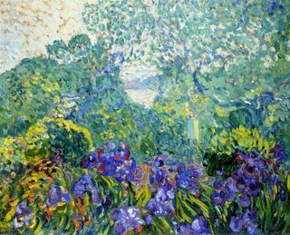 Пейзаж с фиолетовыми ирисами, 1903